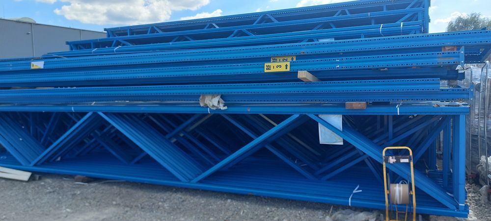 UŻYWANE RAMY REGAŁOWE paletowe NEDCON – 910x120x14 cm niebieski