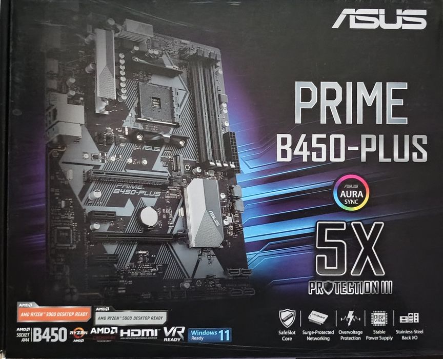 Материнська плата Asus Prime B450-plus