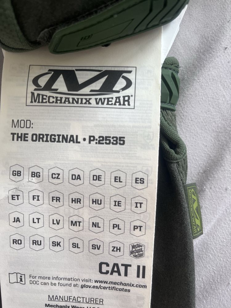 Rękawice Mechanix Olive drab rozmiar L