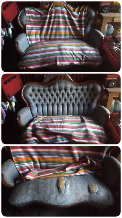 Meble Ludwikowe- kanapa i fotel