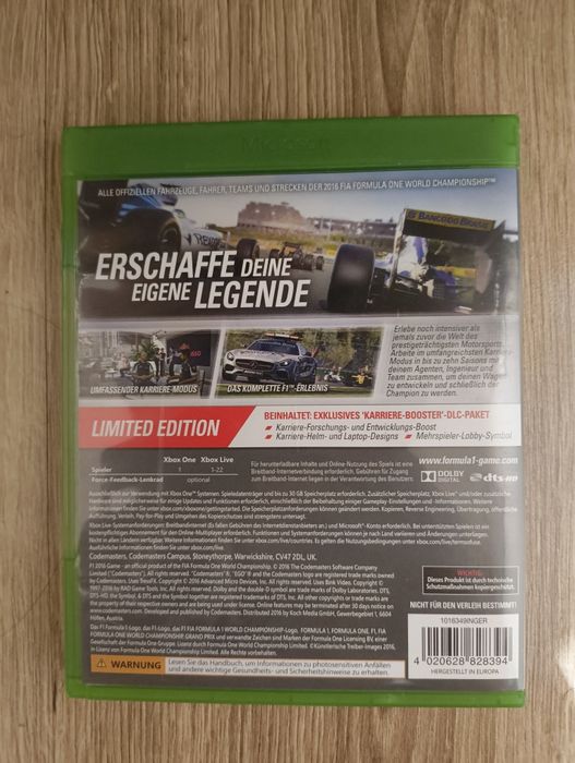 F1 2016 Xbox One