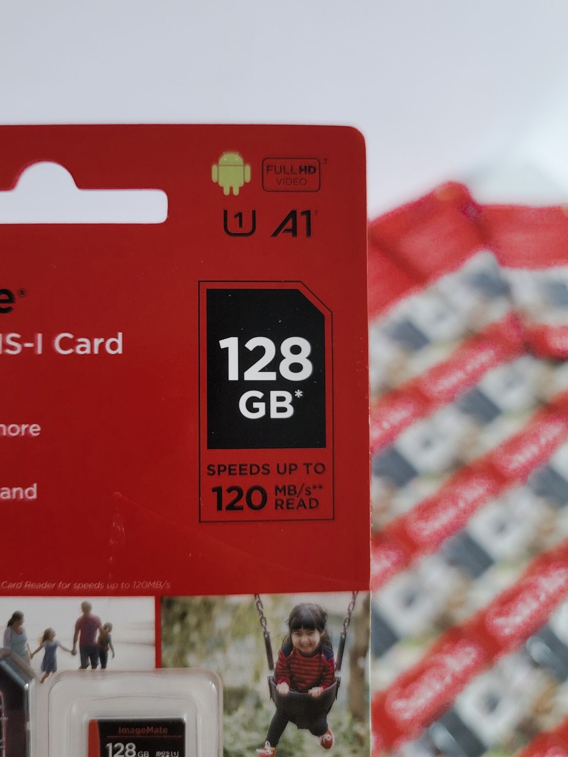 Карта пам'яті 128Gb SanDisk + адаптер 120Mb/s