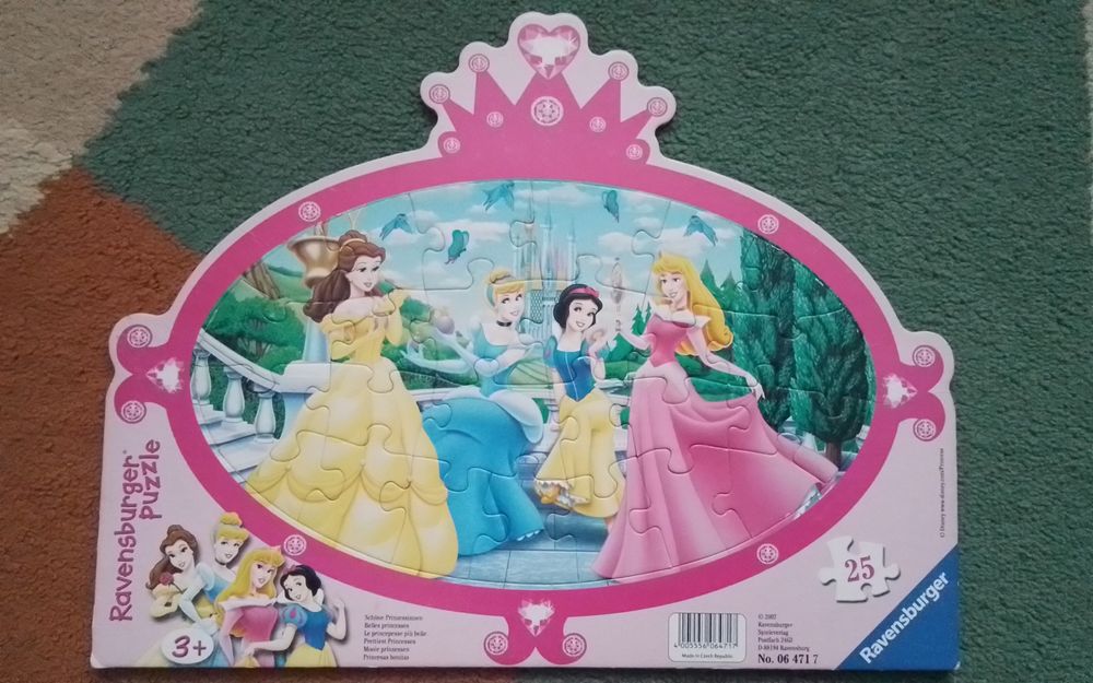 Puzzle ramkowe Ravensburger Księżniczki 25 elementów