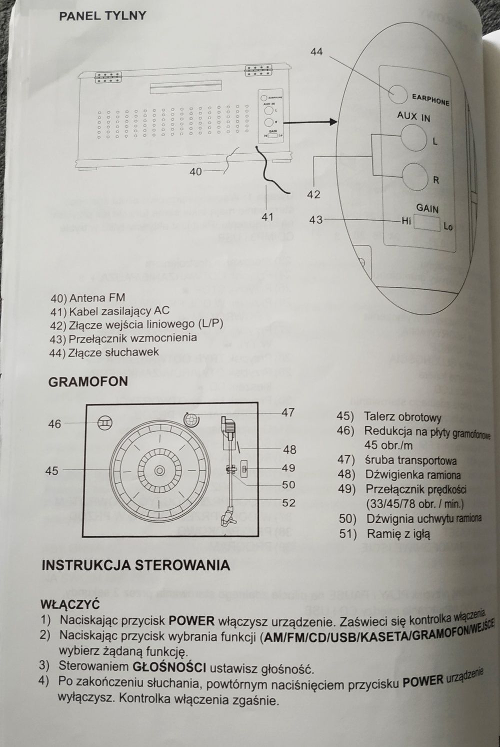 Hyundai RTCC 515 RIP . Radio,gramofon, USB, CD, kaseta audio