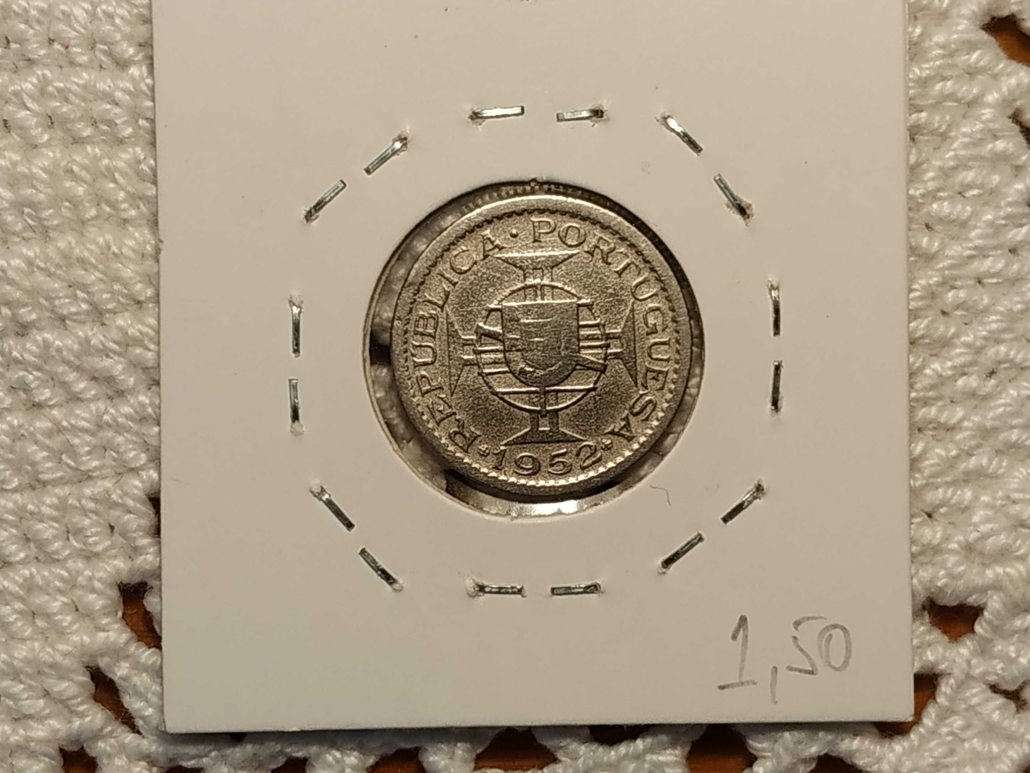 Moçambique - moeda de 2,5 escudos de 1952