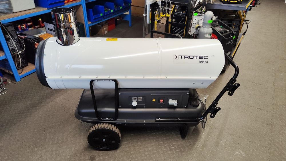 Nagrzewnica olejowa TROTEC IDE 50 nowa,50kW z odpr. spalin, wys GRATIS