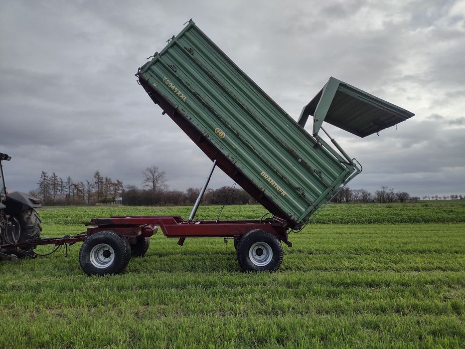 Przyczepa wywrotka 3 stronna Brantner 12 ton nowe osie koła pneumatyka