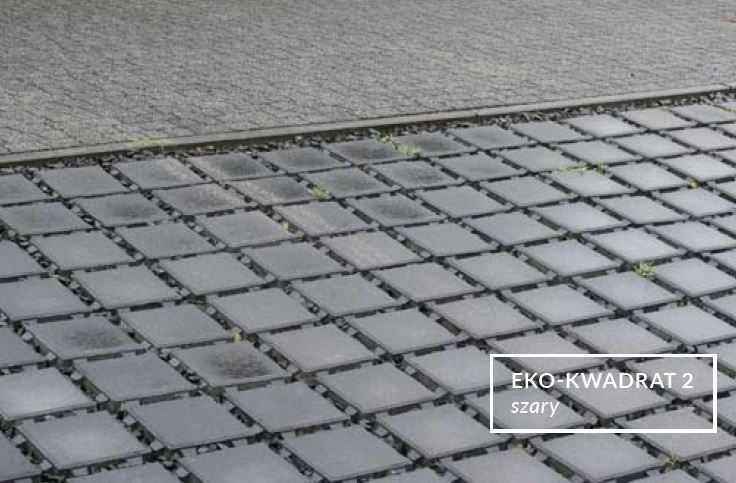 Kostka brukowa Eko-Kwadrat 2 - szara 8 cm