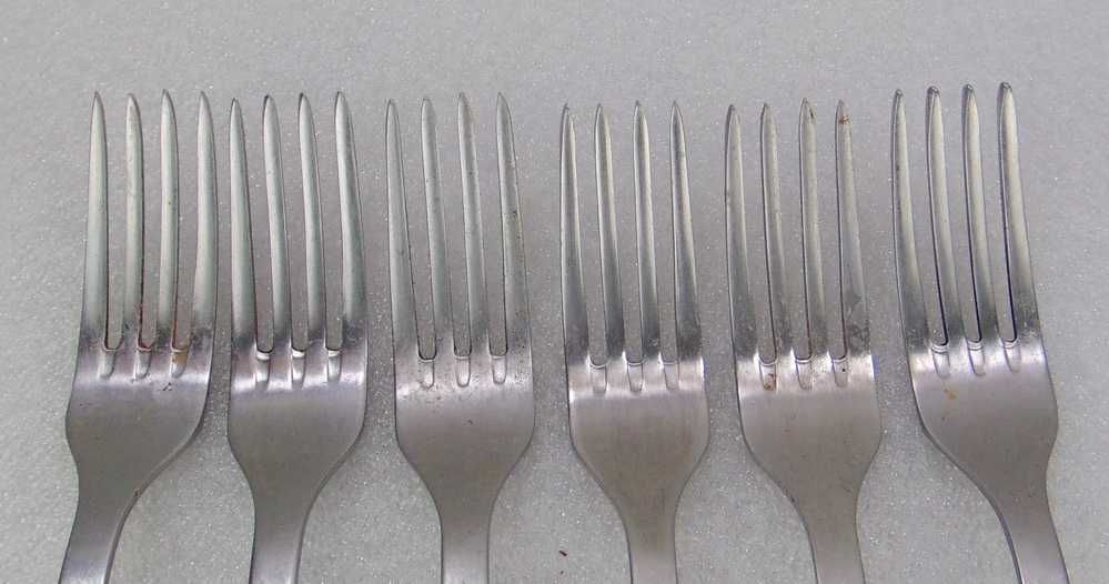 Radzieckie Sztućce, Widelce нерж - 6 szt.