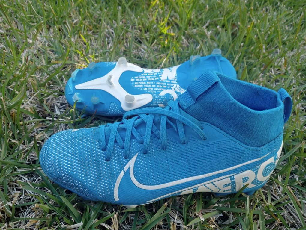 Chuteiras Criança - Nike Mercurial Superfly 7 Club FG / MG M azul