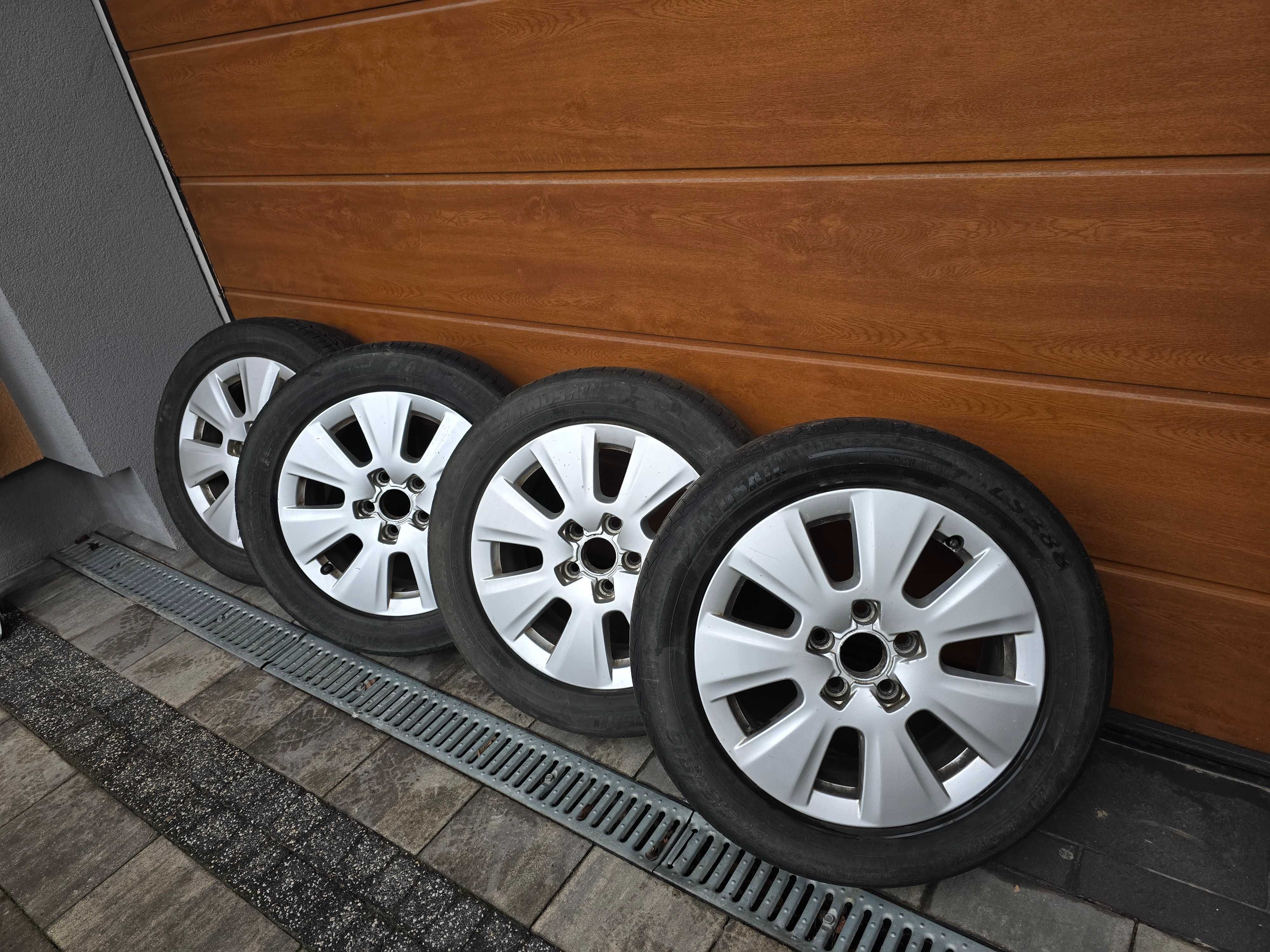 Alufelgi z oponami +pokrowce Audi A3 A4 A5 5X112 16 cali ET37 oryginał