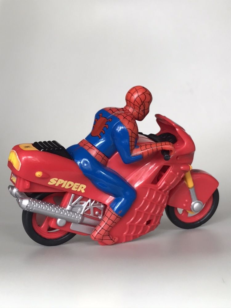 Figurka Spider-Man Wheelie Cycle, Spider-Man Motorized (Toy Biz 1995)
