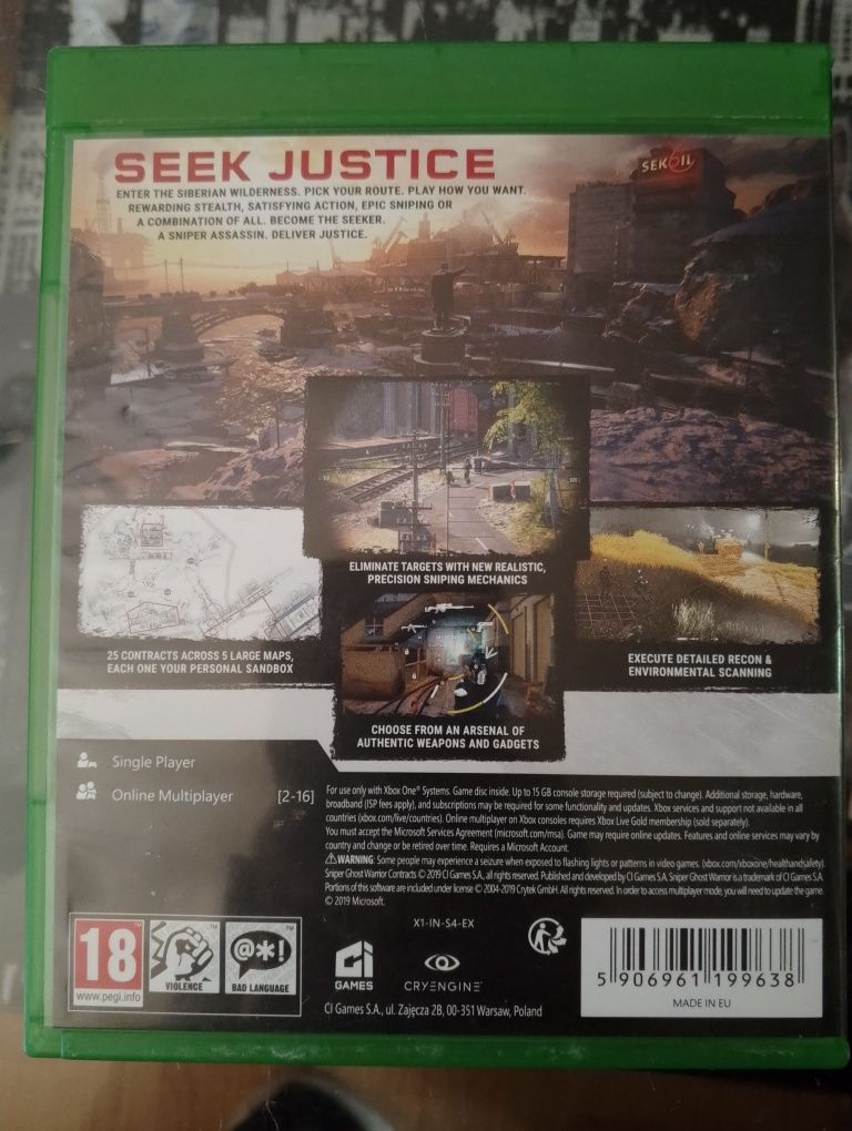 Sniper Ghost Warrior Contracts Xbox One