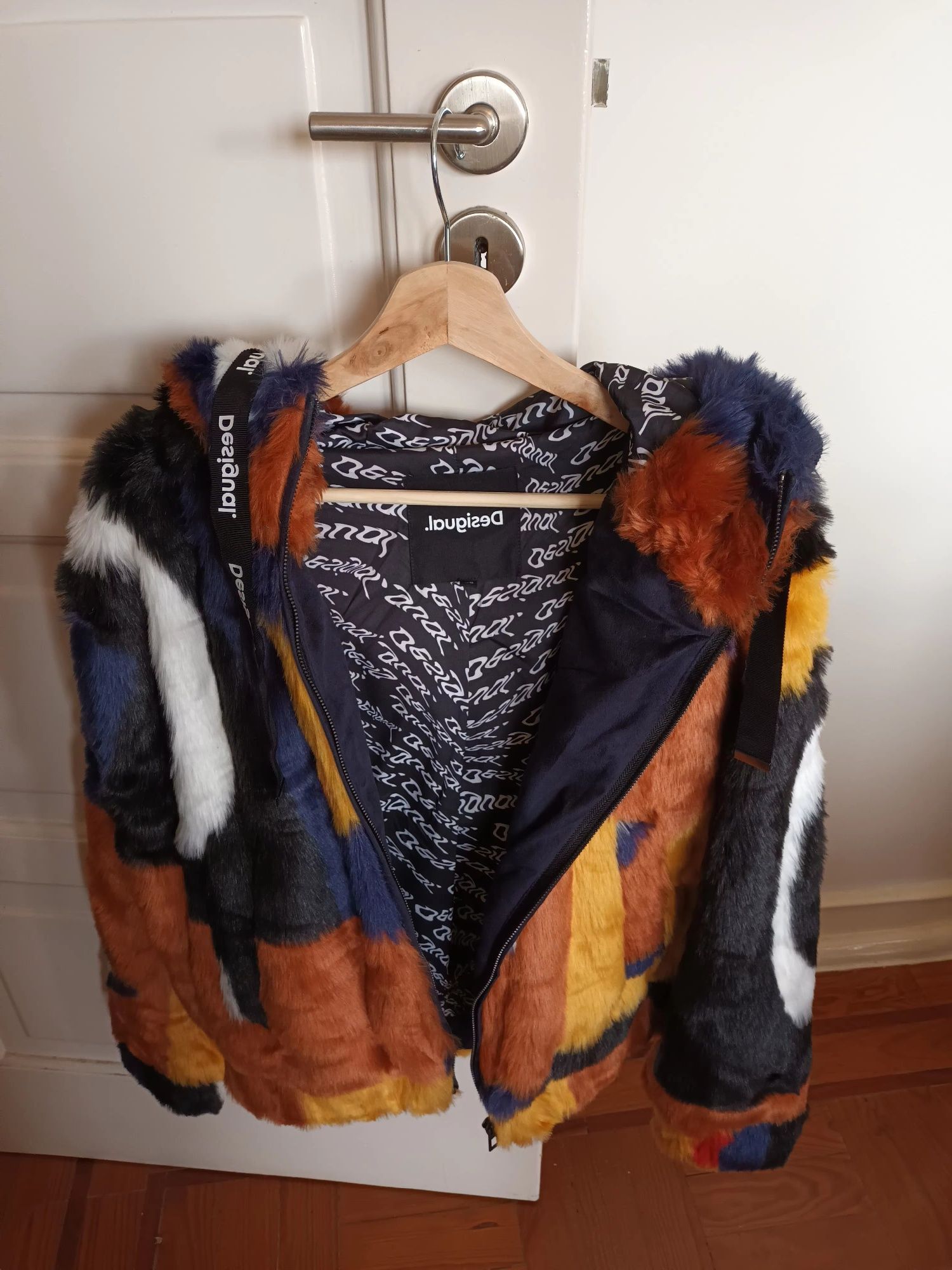 Desigual casaco faux fur
