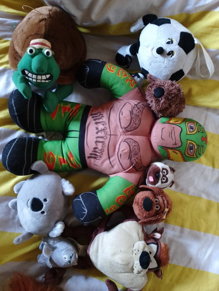 Zestaw maskotek maskotka pies piłka diabeł tasmański mma małpa