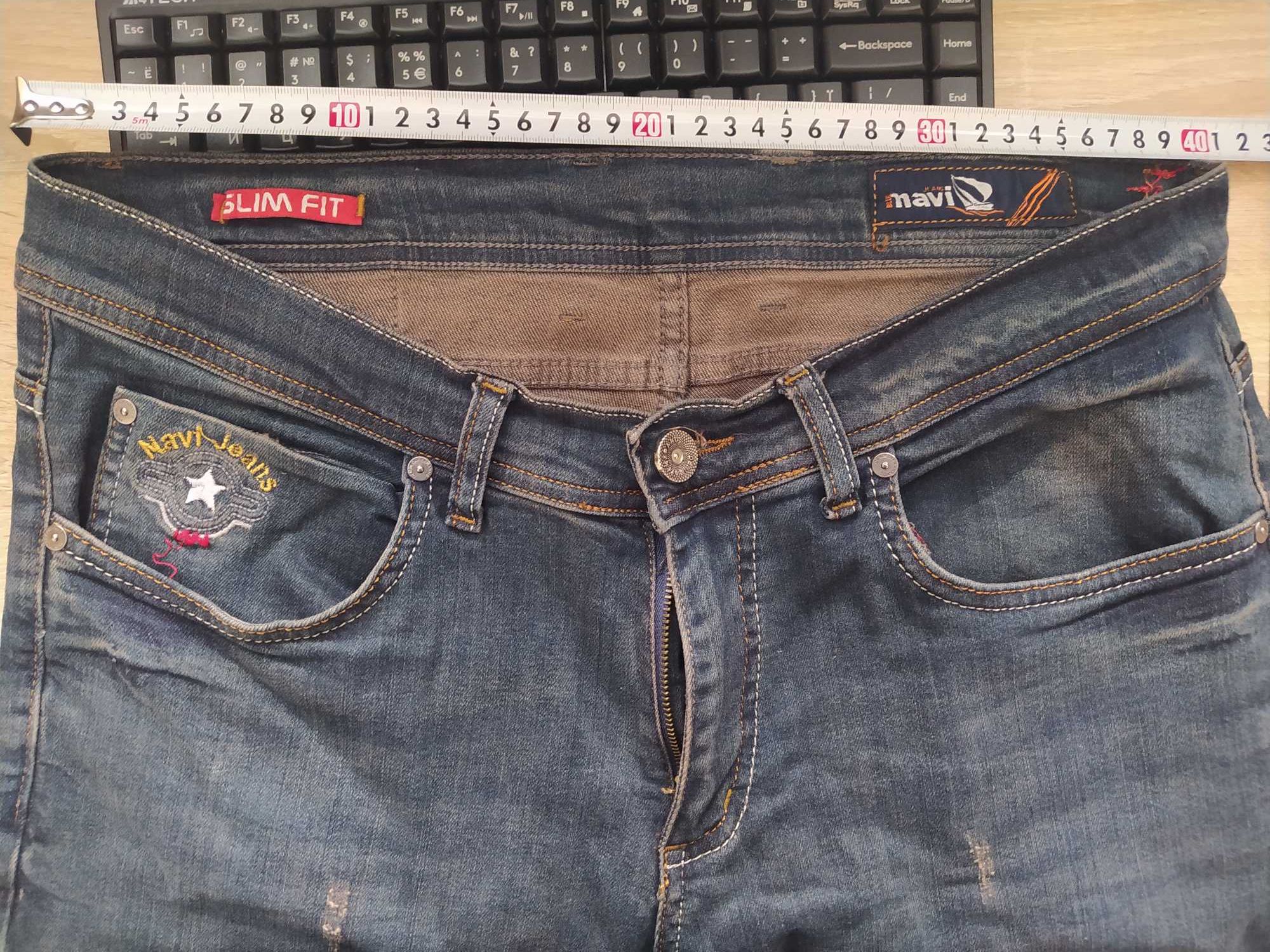 джинсы мужские зауженные M -L (все мерки внутри )