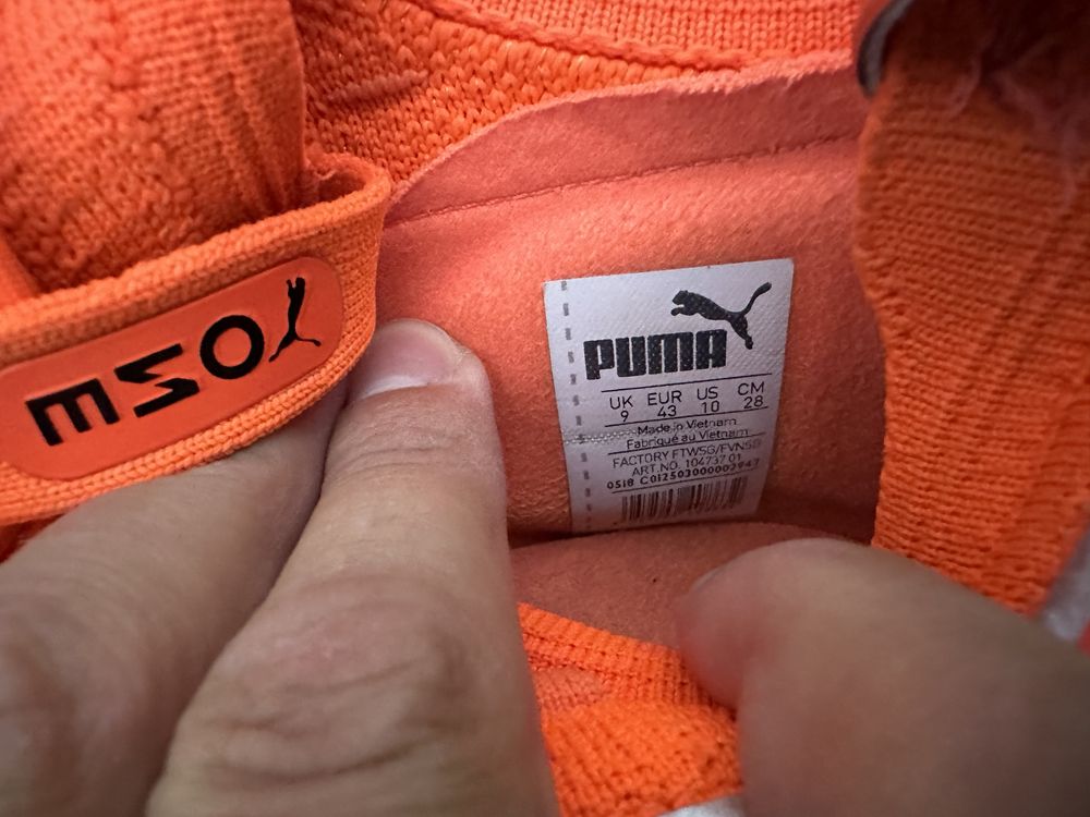 Профессиональные бутсы Puma 43 размер кожаные