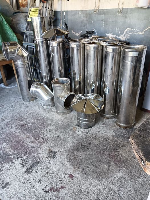 Zestaw rur kominowych nierdzewnych