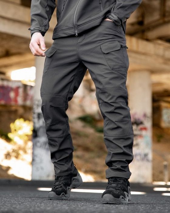 Темно-сірі Softshell міські тактичні штани MAXIMUS  darck grey