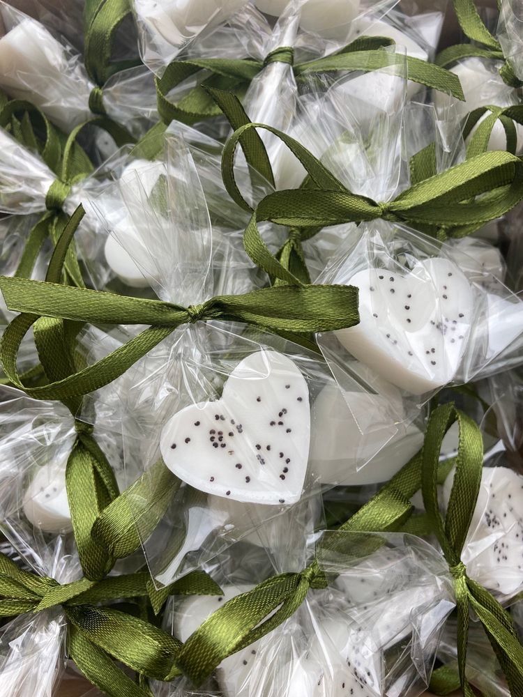 Весільна атрибутика подарунки гостям аромасаше бонбоньєрки для весілля