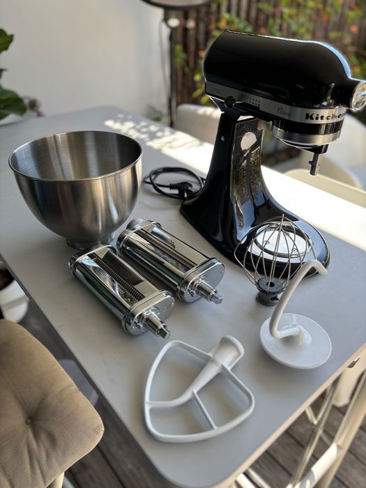 Kitchen Aid classic batedeira, mixer, pasta kit, otimo estado,