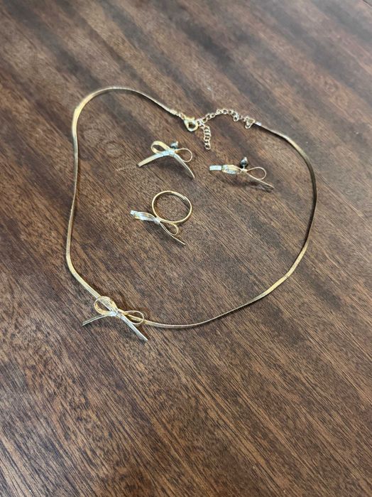 Kit Colar e Brinco Aço