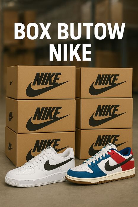 Box buty obuwie Nike Nowe Air Max, Air Force, Jordan, Tra