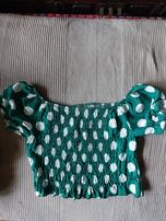Top w białe grochy, r. 36