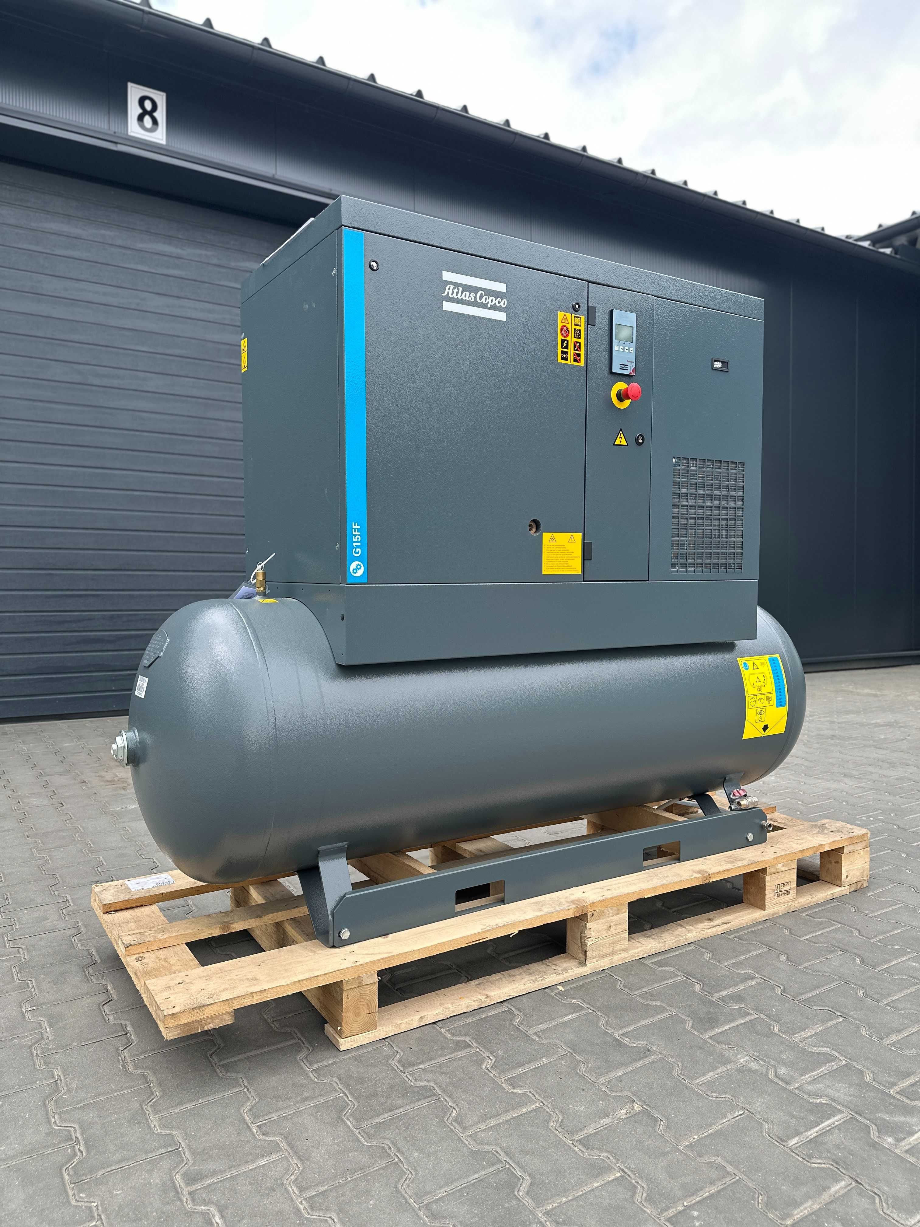 Kompresor śrubowy Atlas Copco G15FF fabrycznie NOWY