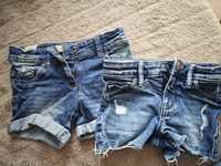 Zestaw 2 krótkich spodenek jeansowych dla dziewczynki 98