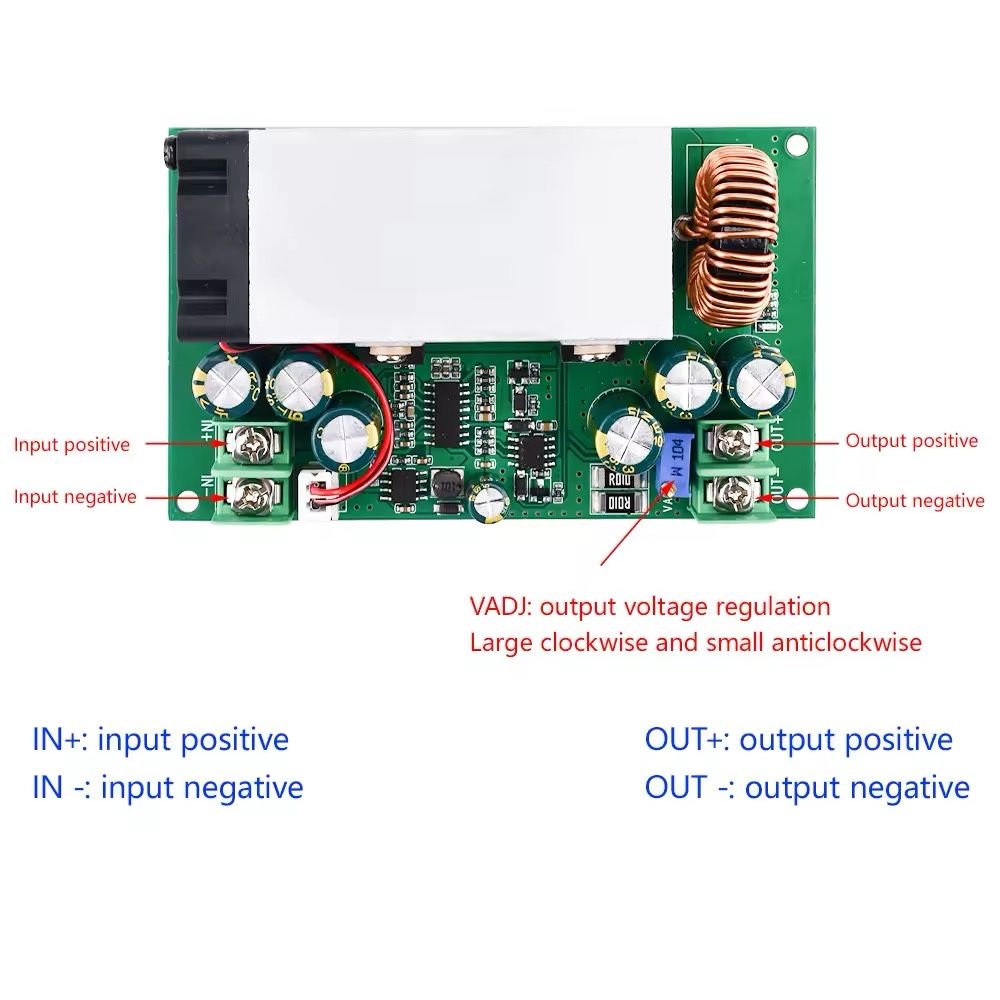 Понижающий преобразователь DC-DC 12-75v в 2.5-50v