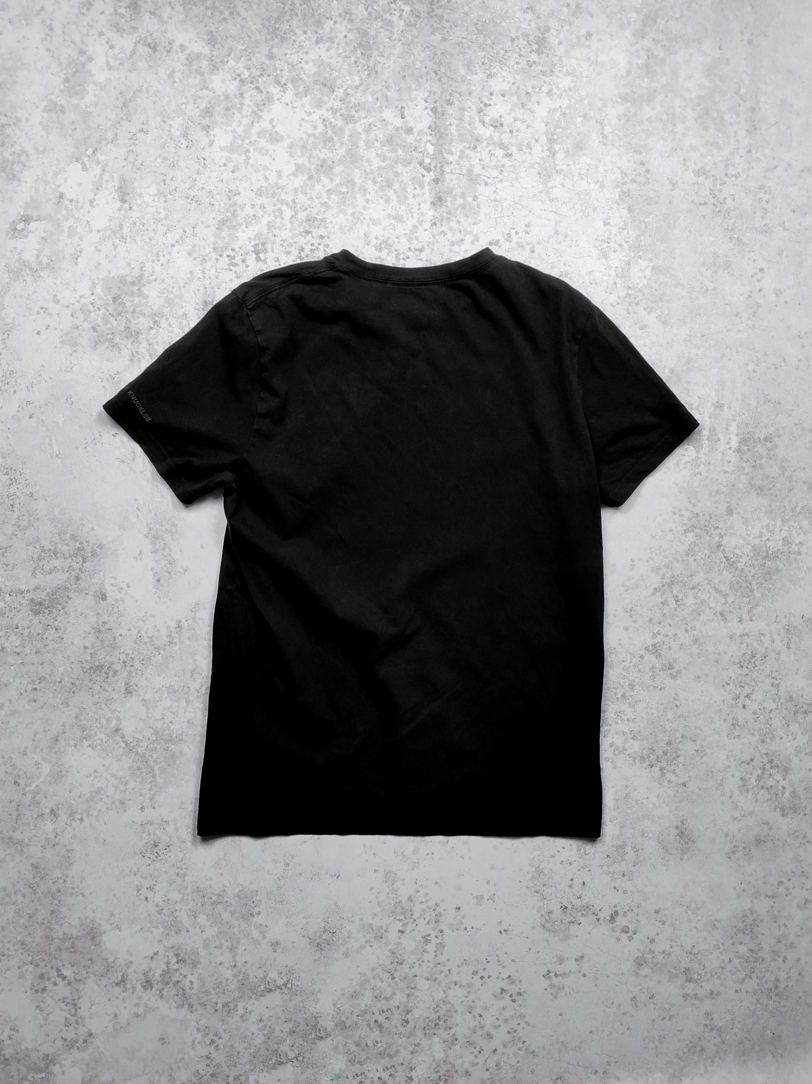 Czarny t-shirt Moose Knuckles Small Logo quiet luxury M