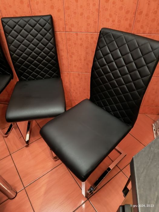 Krzesła eko skóra 4 sztuki