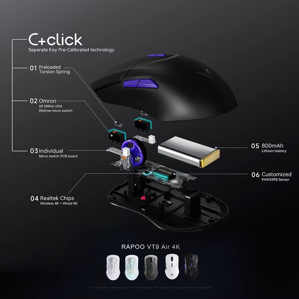 Rapoo VT9Pro / 3398 / 26k dpi / 4k-8k
