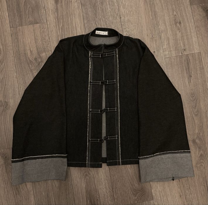 Жакет бомбер жіночий джинсовий amoslook в китайському японському стилі