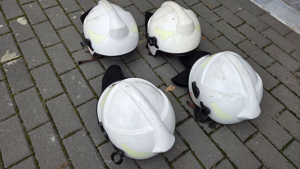 Hełm strażacki KZPT Calisia BHS biały OSP