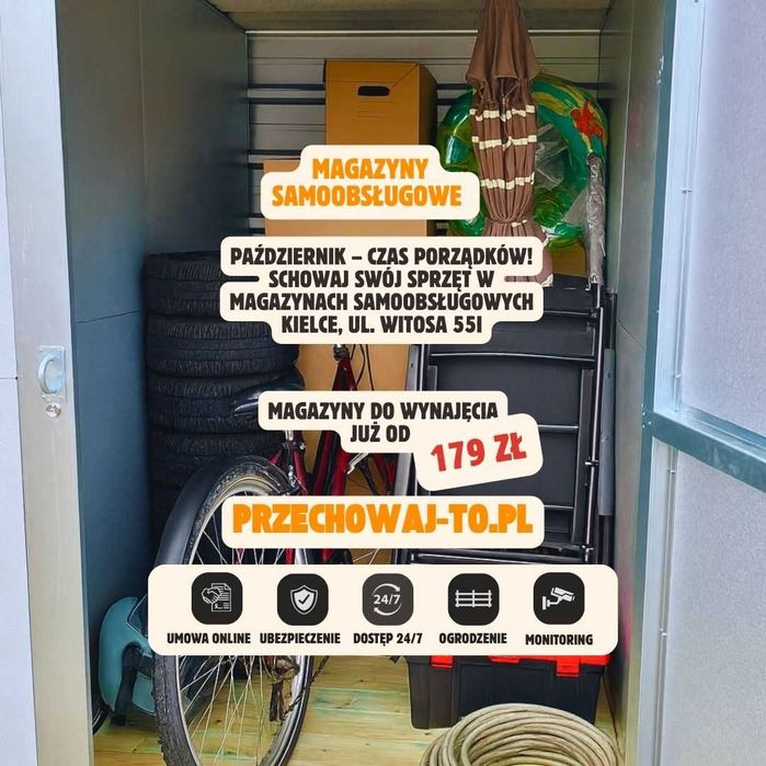 Magazyny samoobsługowe  Self Storage Kielce  Schowki  Garaż  Wynajem