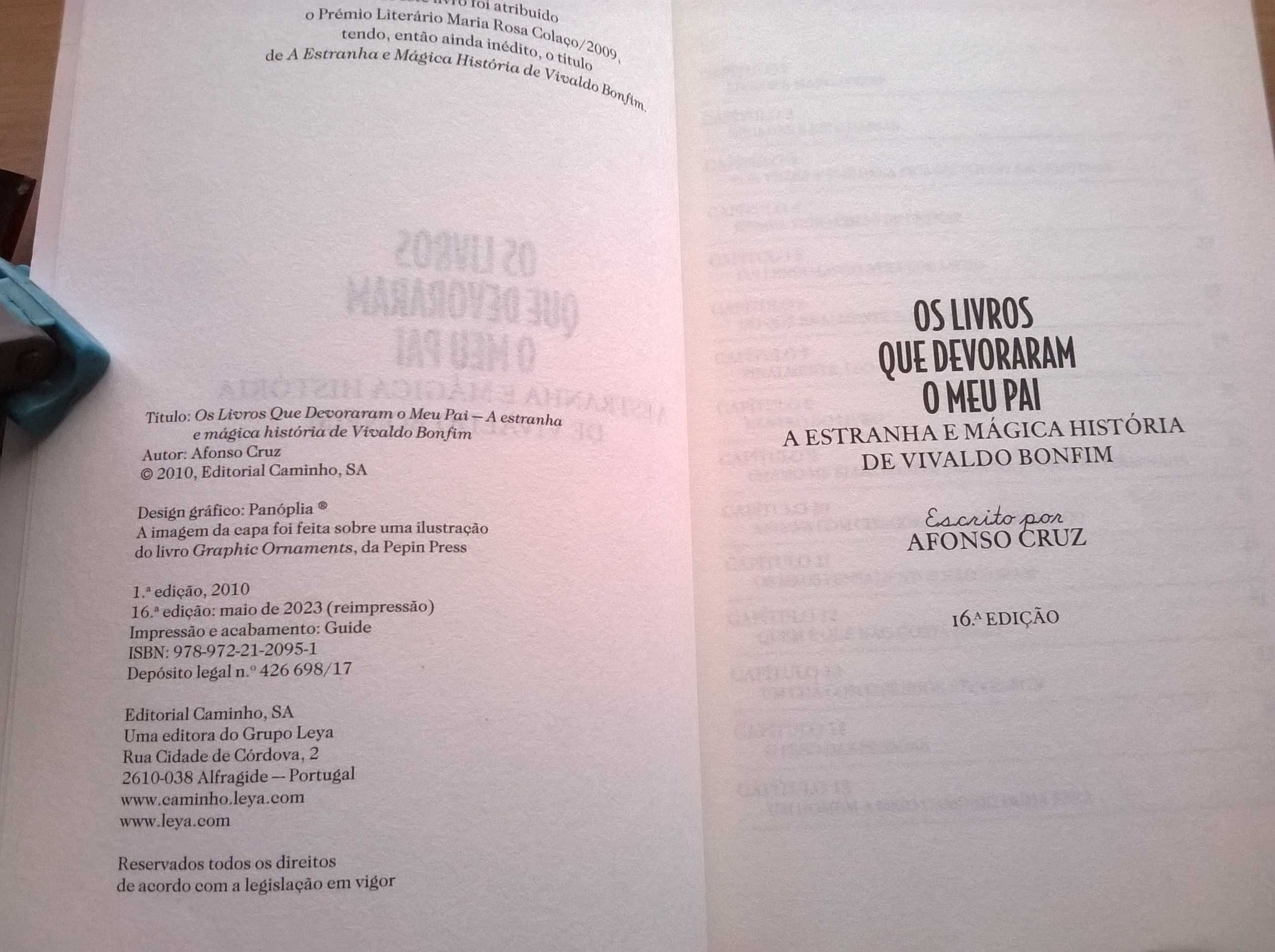 Os Livros que Devoram o meu Pai - Afonso Cruz
