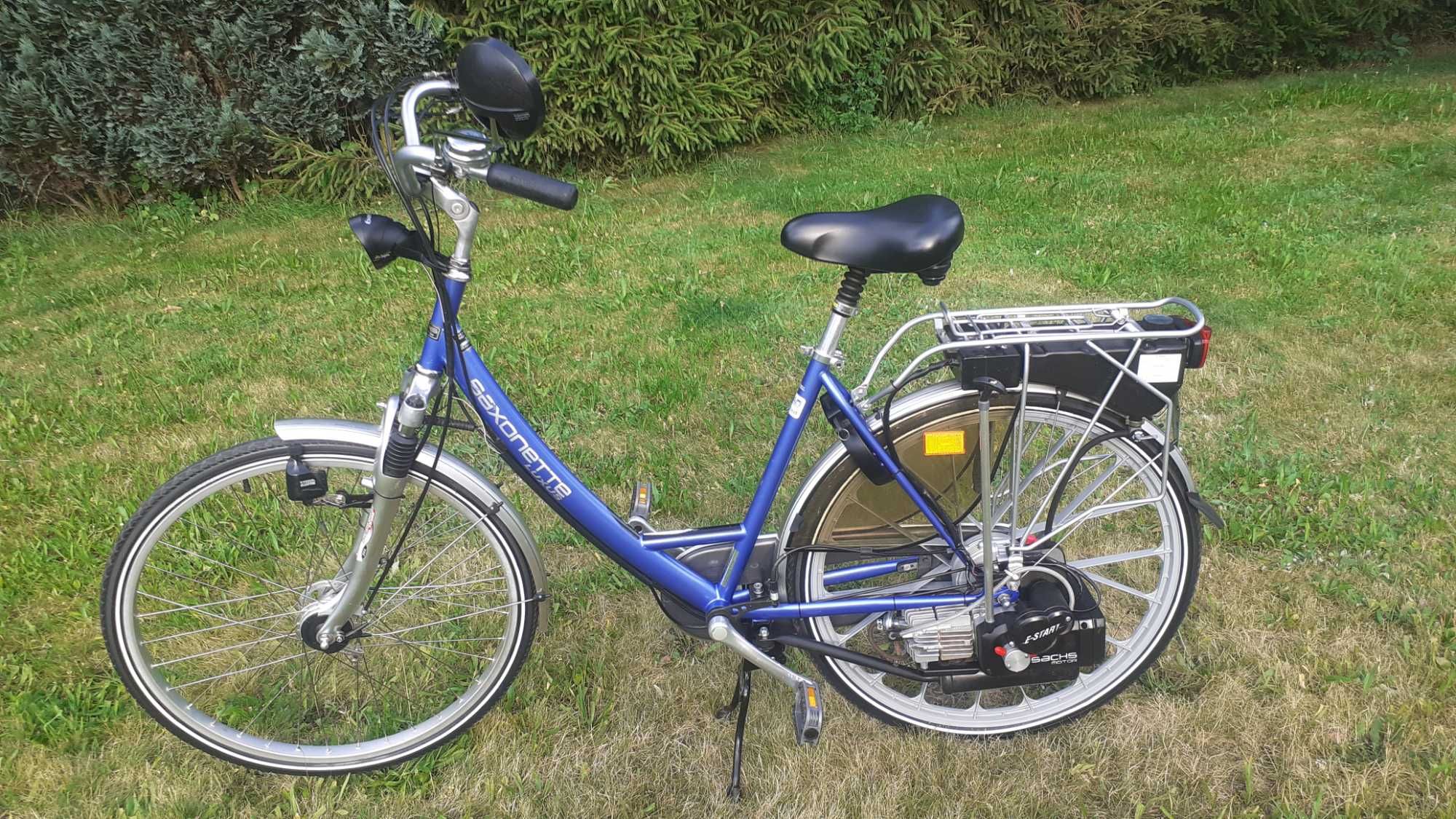 Rower Saxonette Luxus z silnikiem spalinowym Sachs E- start