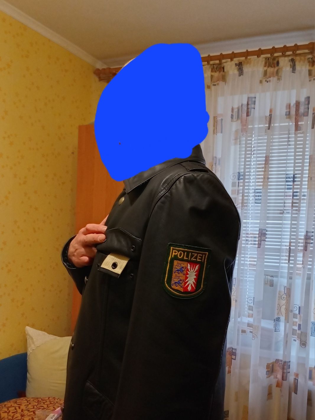 Куртка кожаная Германия ( полицейская)