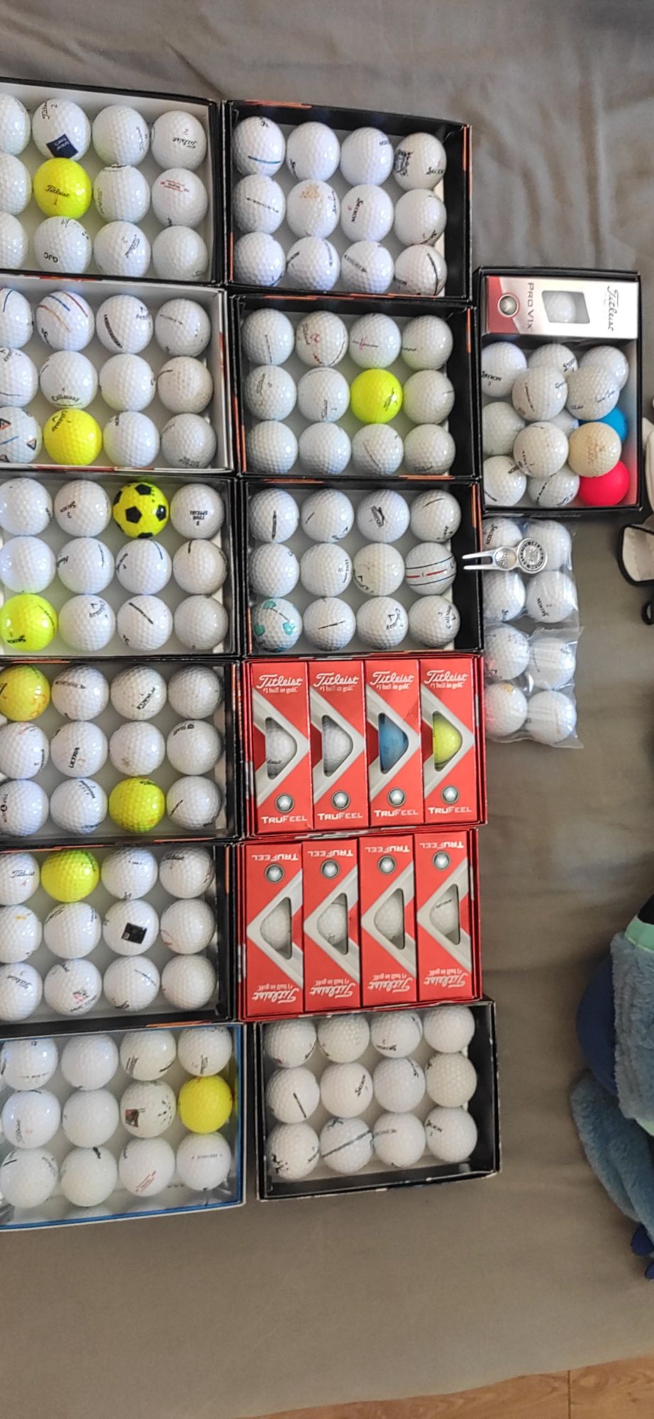 168 bolas de golf