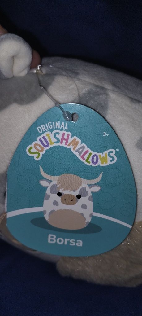 Плюшева корівка Борса Squishmallows 19 см