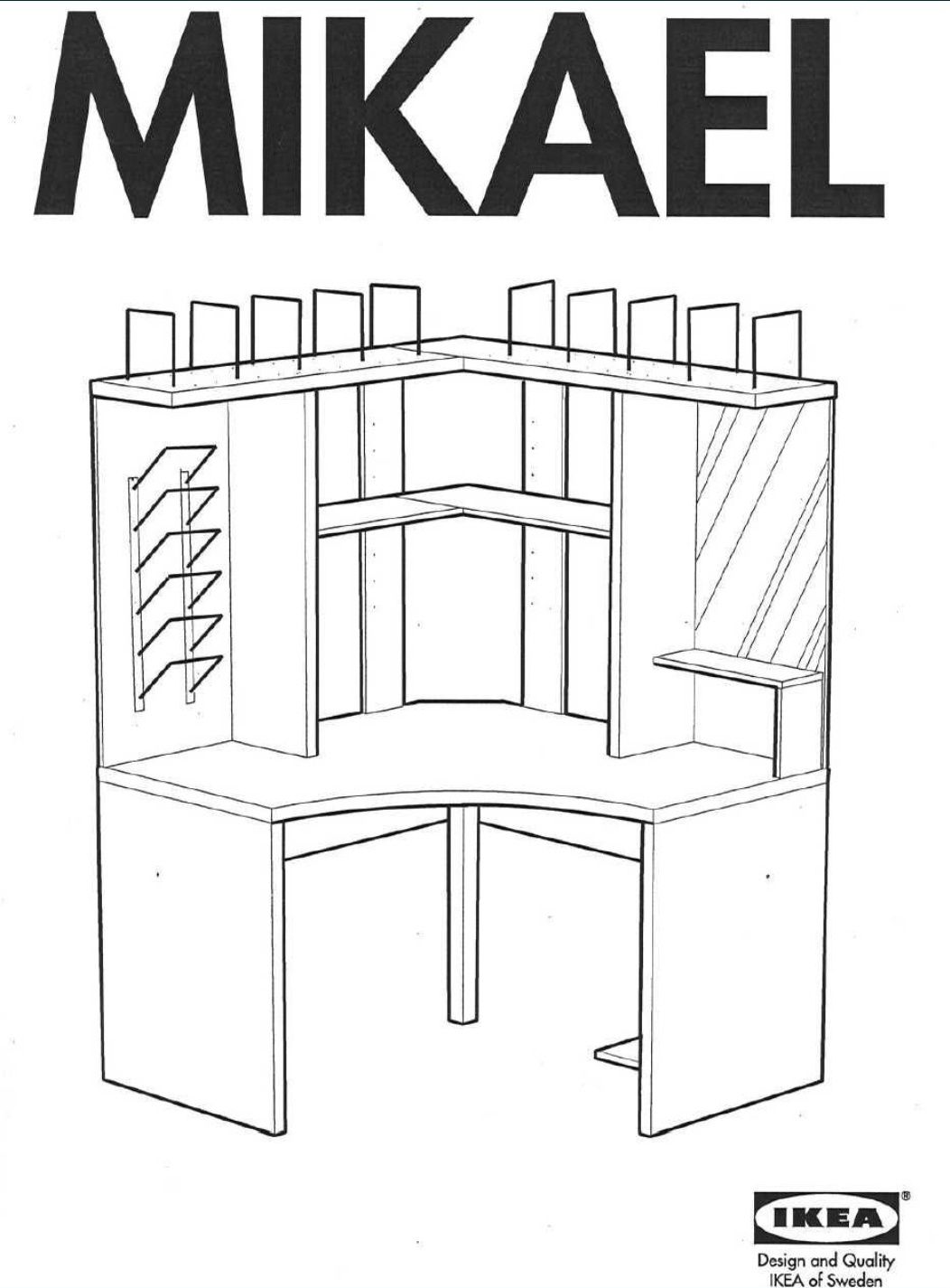 Biurko narożne IKEA MIKAEL