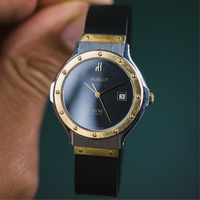 Relogio Hublot Classic MDM Quartz 28mm - Vintage Aço e Ouro - Circa 90