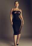 Czarna sukienka VALERIA God Save Queens w rozmiarze XL