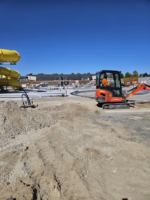 Roboty Ziemne, Pracę minikoparka wykopy wyburzenia Niwelacja terenu