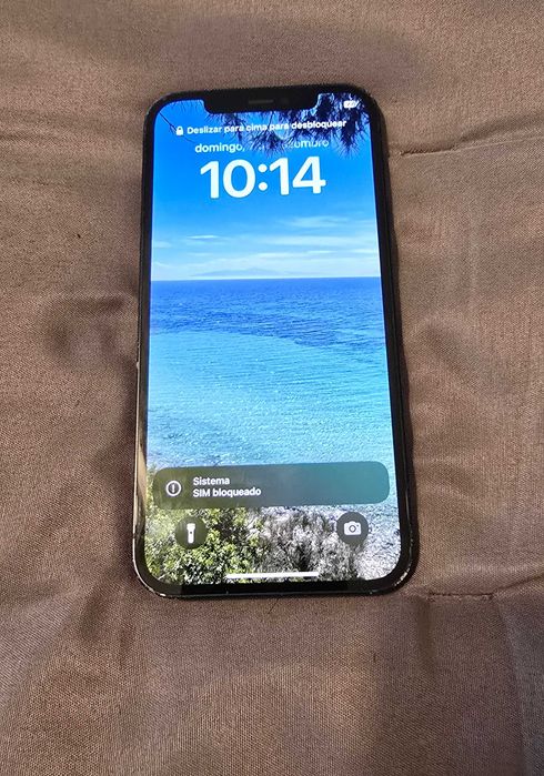 Telemóvel/Smartphone iPhone 12, 64 GB, preto, usado, bateria nova