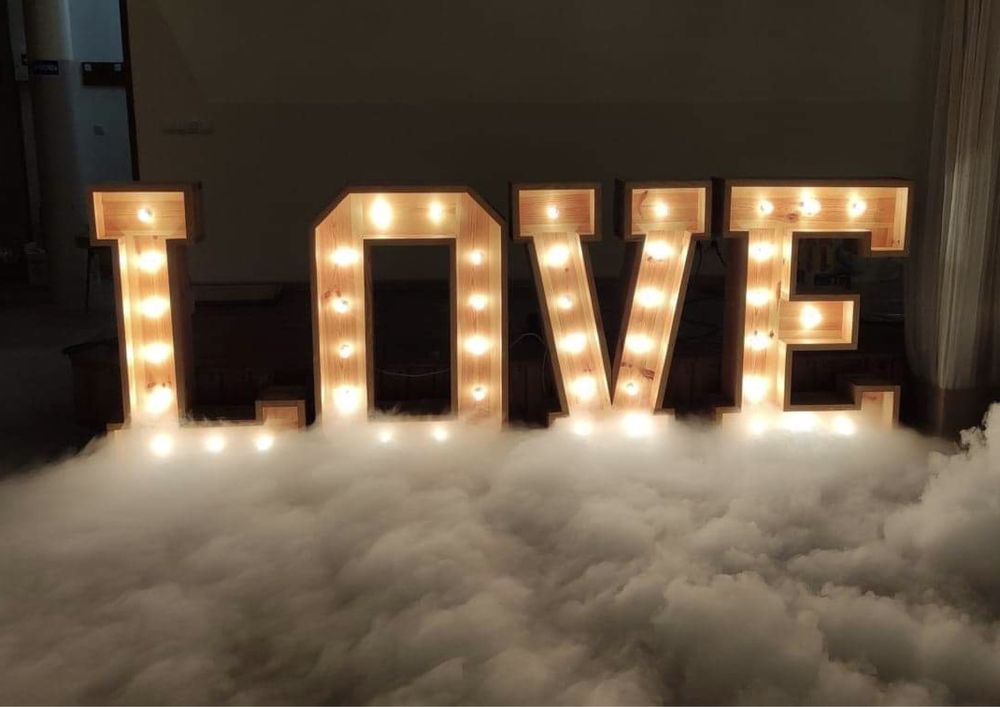 Napis LOVE/ Duze serce LED/ serduszko LED/ Fotobudka/360