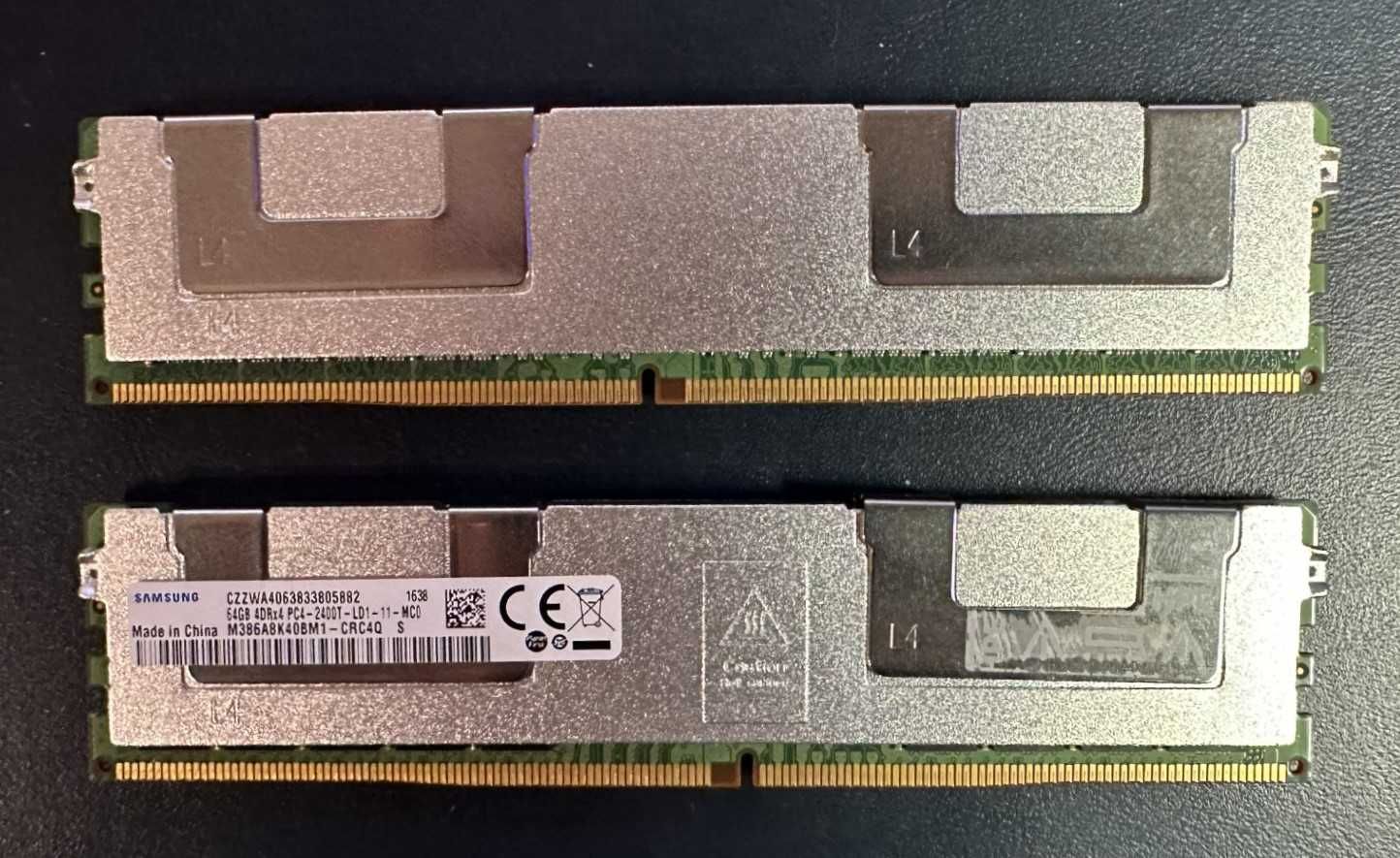 Pamięci DDR4 ECC Samsung 128GB (2x64) 2400MHz