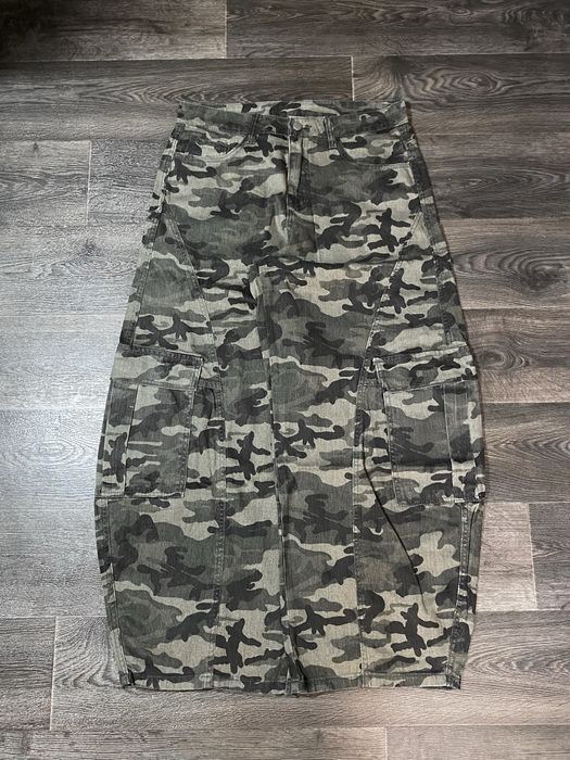 Camo baggy jeans | Камуфляжні широкі джинси y2k sk8 opium type rap rep